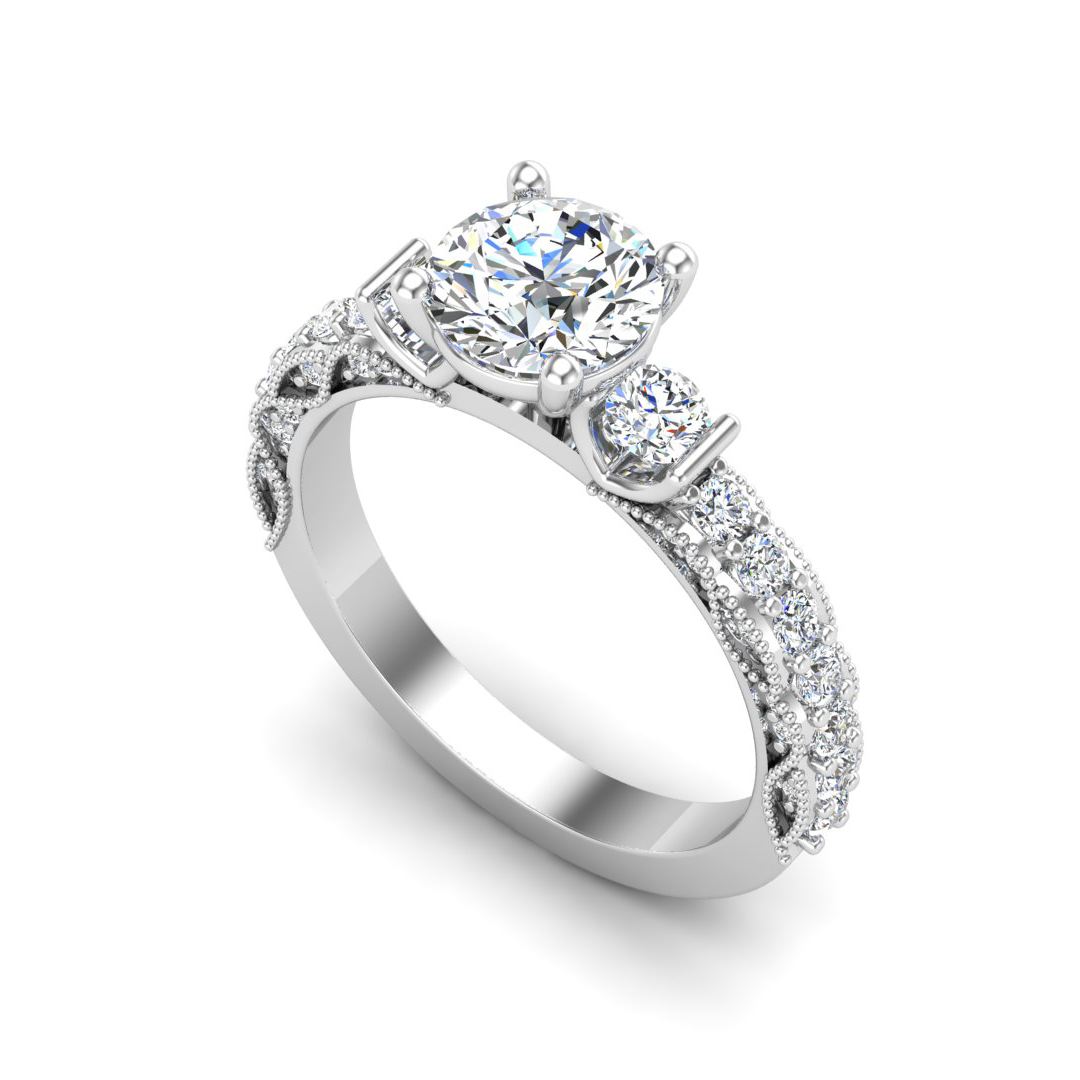 Heidi Accented Engagement Ring